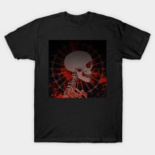 (Red) Skeleton Side-Profile T-Shirt